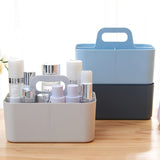 Bottom Grooved Cosmetic Case, Modern Style Superimposable Cosmetic Case